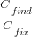 C_{find}/C_{fix}